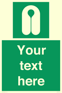 Custom sign safe condition Lifejacket